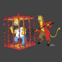 Men's The Simpsons Devil Flanders  Adult Sweatshirt