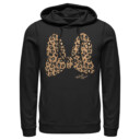 Men's Mickey & Friends Cheetah Print Minnie Mouse Bow  Adult Pull Over Hoodie