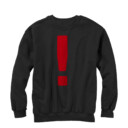 Men's Lost Gods Exclamation Mark  Adult Sweatshirt