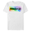 Men's Star Trek: The Next Generation Rainbow Proudly Go  Adult T-Shirt