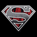 Men's Superman Logo Grunge  Adult T-Shirt