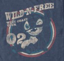 Men's Lilo & Stitch Wild and Free Distressed  Adult T-Shirt