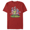 Men's Power Rangers Santa Rangers  Adult T-Shirt