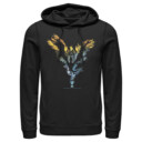 Men's Harry Potter Dragon Flame Silhouette  Adult Pull Over Hoodie