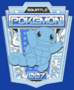Men's Pokemon Squirtle Metallic Badge  Adult T-Shirt