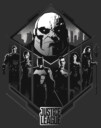 Men's Zack Snyder Justice League Darkseid Group Shot  Adult T-Shirt