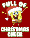 Men's SpongeBob SquarePants Full of Christmas Cheer  Adult T-Shirt
