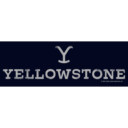Men's Yellowstone White Dutton Ranch Brand Logo  Adult T-Shirt