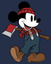 Men's Mickey & Friends Retro Lumberjack Mickey Mouse  Adult T-Shirt