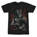Men's Star Wars Boba Fett Bounty Hunter Smoke  Adult T-Shirt