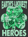 Men's Marvel St. Patrick's Day Earth's Luckiest Heroes  Adult T-Shirt