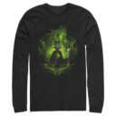 Men's Sleeping Beauty Dark Detailed Maleficent  Adult Long Sleeve Shirt