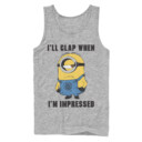Men's Despicable Me Minions Clap When Impressed  Adult Tank Top