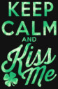 Men's Lost Gods St. Patrick's Day Keep Calm and Kiss Me  Adult T-Shirt
