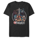 Men's ThunderCats Vintage Character Collage Circle  Adult T-Shirt