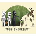 Men's Star Wars: A New Hope Halloween Yoda Spookiest  Adult T-Shirt