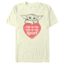Men's Star Wars: The Mandalorian Valentine's Day Grogu This is the Way to my Heart  Adult T-Shirt