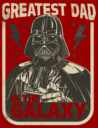 Men's Star Wars Father's Day Darth Vader Greatest Dad in the Galaxy  Adult T-Shirt