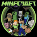 Men's Minecraft Heroes and Mobs  Adult T-Shirt