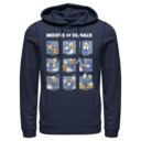 Men's Mickey & Friends The Moods of Donald Duck  Adult Pull Over Hoodie