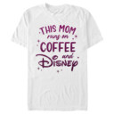 Men's Disney This Mom Runs On Coffee  Adult T-Shirt