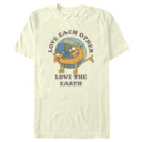 Men's Catdog Love the Earth  Adult T-Shirt