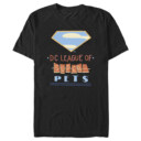 Men's DC League of Super-Pets Superman Dot Logo Cutouts  Adult T-Shirt