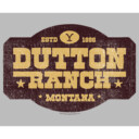 Men's Yellowstone Distressed Dutton Ranch Montana Est 1886 Logo  Adult T-Shirt