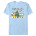 Men's Pokemon Happy Holidays Crew  Adult T-Shirt