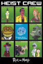 Men's Rick And Morty Featuring The Heist Crew  Adult T-Shirt