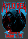 Men's Star Wars The Force Awakens Kylo Ren Show Dark Side  Adult Pull Over Hoodie