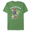 Men's Nintendo Super Mario St. Patrick's Day Good Luck Squad  Adult T-Shirt