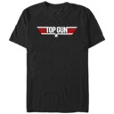 Men's Top Gun Red and White Movie Logo  Adult T-Shirt