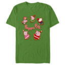 Men's Peppa Pig Christmas Gingerbread Cookie Characters  Adult T-Shirt
