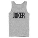 Men's Batman Joker Text Logo  Adult Tank Top