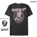 Men's Friday the 13th Jason Vorhees Glooming Hockey Mask Logo  Adult T-Shirt