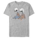 Men's The Simpsons Skeleton Bart and Lisa  Adult T-Shirt