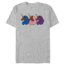 Men's Afro Unicorn Blue, Pink, and Purple  Adult T-Shirt