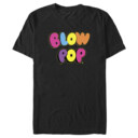 Men's Blow Pop Rainbow Text  Adult T-Shirt
