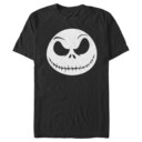 Men's The Nightmare Before Christmas Jack Skellington Face  Adult T-Shirt