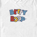 Men's Betty Boop Colorful Logo  Adult T-Shirt