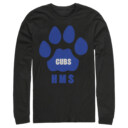 Men's Stranger Things Hawkins Middle School Cubs Logo  Adult Long Sleeve Shirt