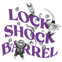 Men's The Nightmare Before Christmas Lock Shock and Barrel  Adult T-Shirt