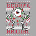 Men's Monsters Inc Mike Wazowski Holidays  Adult T-Shirt
