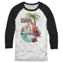 Men's The Little Mermaid Aloha Ariel  Adult Baseball Tee