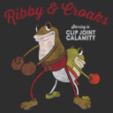 Men's Cuphead Ribby and Croaks Distressed  Adult T-Shirt