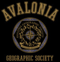 Men's Strange World Avalonia Geographic Society  Adult T-Shirt