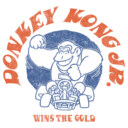 Men's Nintendo Distressed Wins the Gold  Adult Baseball Tee