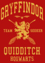 Men's Harry Potter Gryffindor Quidditch Gold Team Seeker  Adult Tank Top