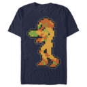 Men's Nintendo Metroid Pixelated Samus  Adult T-Shirt